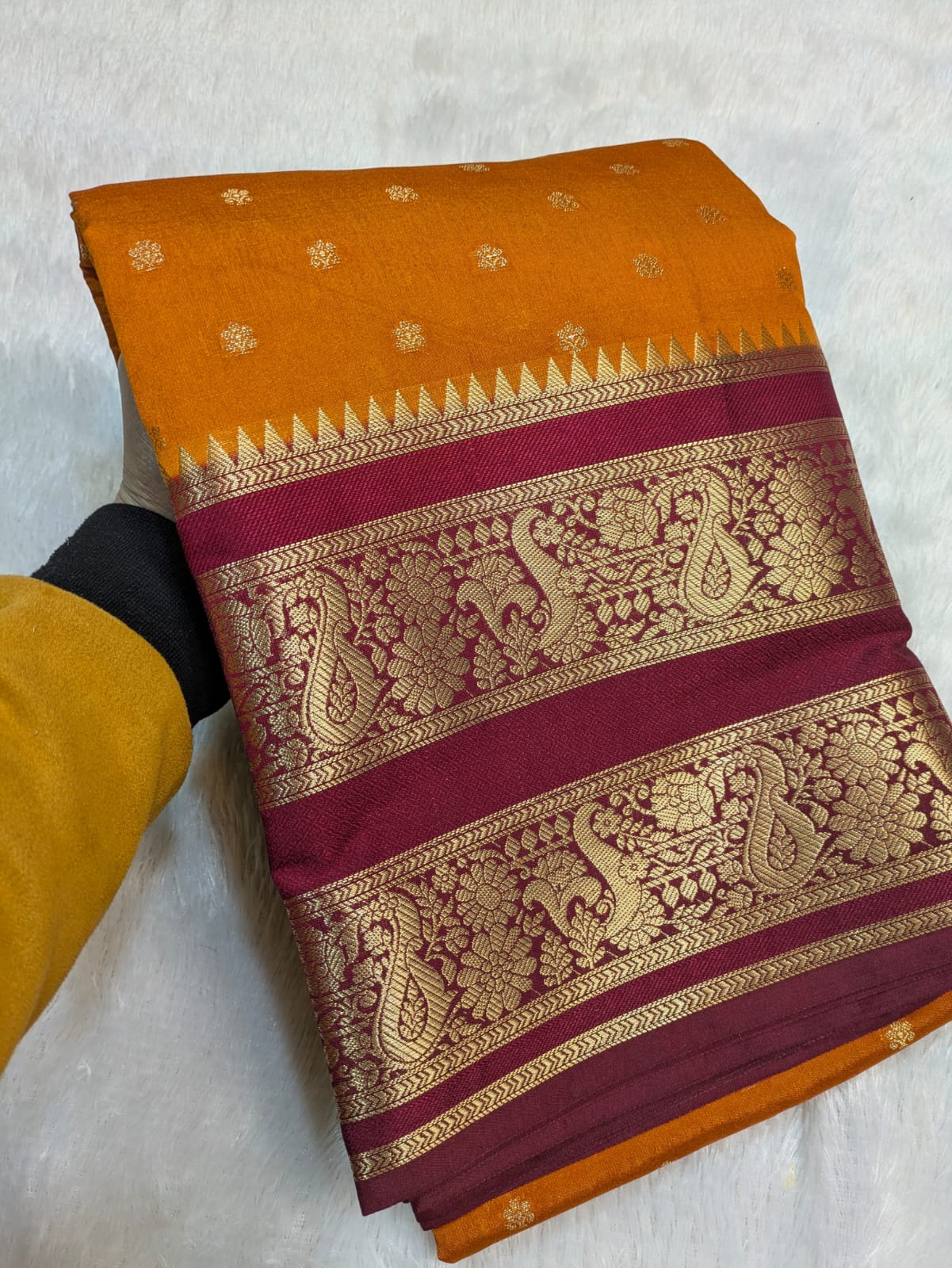 Red Banarasi Warm Silk Double Soft Sarees